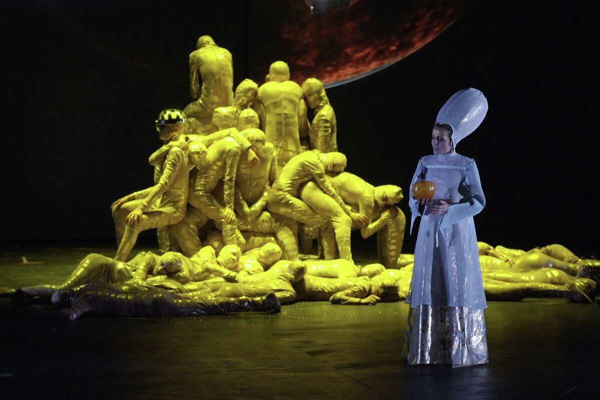 The Spanish theater company La Fura dels Baus created the staging of Richard Wagner's "Das Rheingold" being performed by Houston Grand Opera during a four-season span.﻿ The production was underwritten with a $2 million gift by patrons John Turner and Jerry Fischer of Baton Rouge, La.