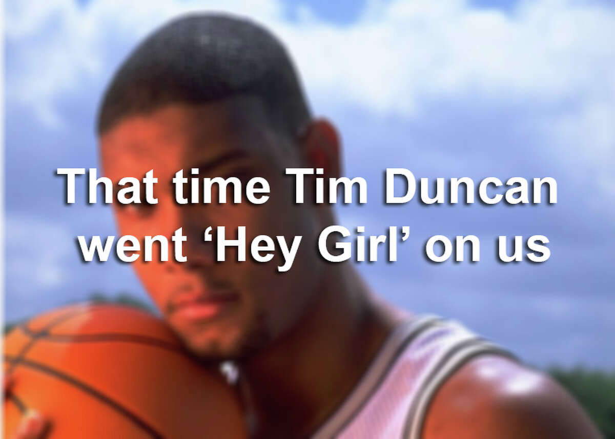 Known as a nerdy, sometimes boring, personality. Here's a long lost side of Tim Duncan. 