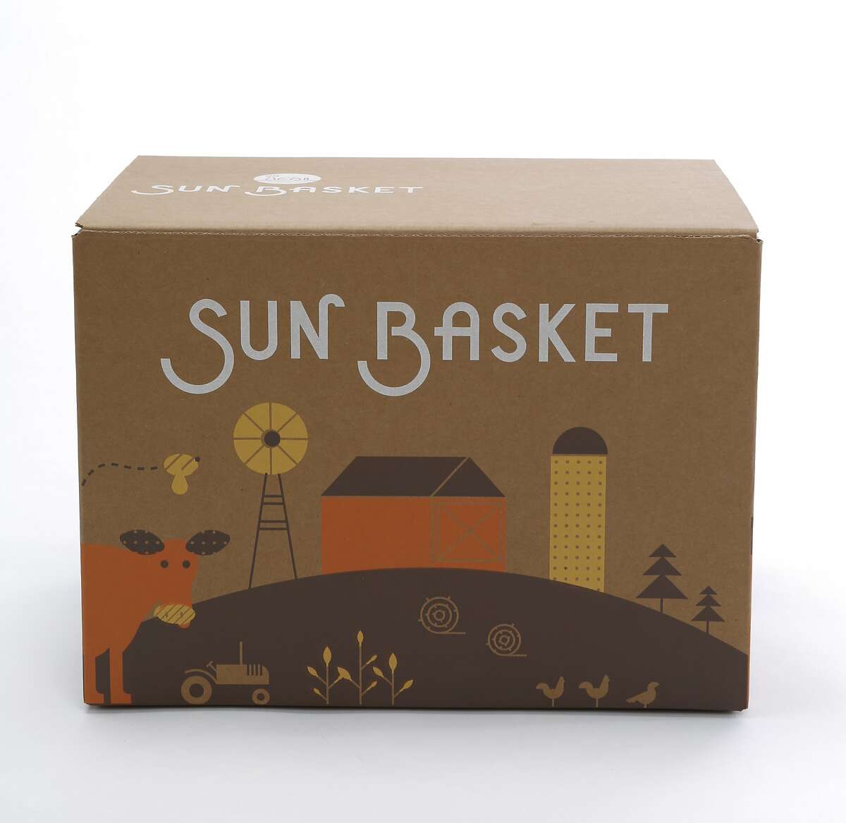 A meal kit from Sun Basket is seen on Monday, March 23, 2015 in San Francisco, Calif.