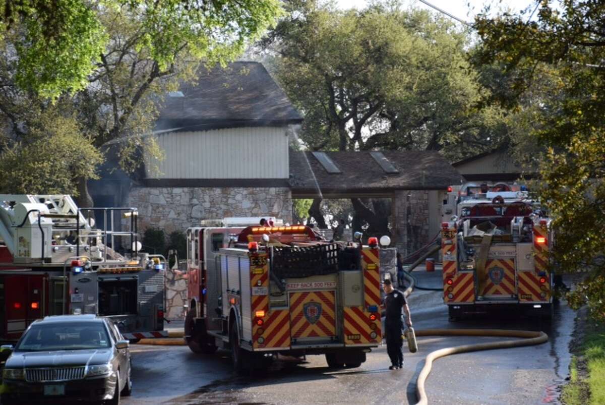 San Antonio Fire Crews Battle Blaze On Northwest Side