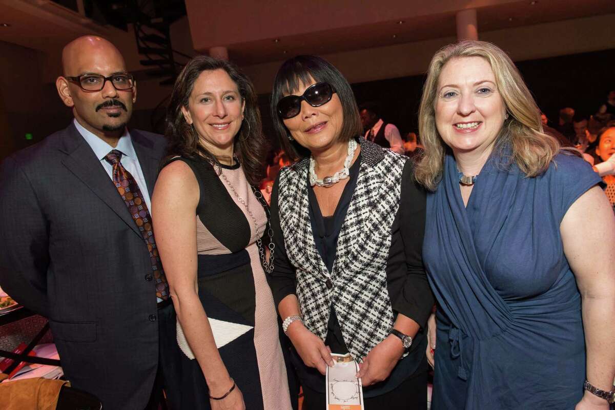Daniel Fanthosh, Holly Rexon, Penelope Wong and Lorette Hardigan at the YMCA of San Francisco’s Y for Youth Luncheon on March 20, 2015.