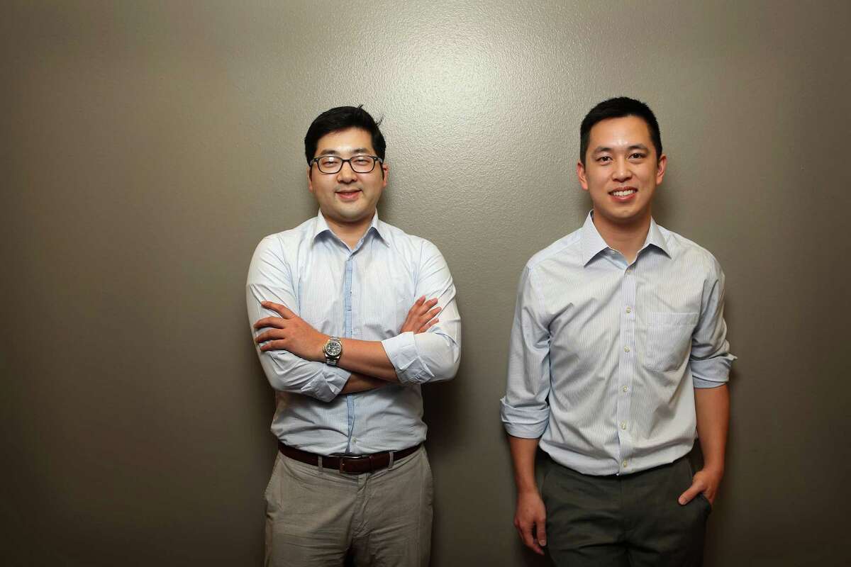 Youngro Lee and Abraham Chu are the co-founders of NextSeed on Tuesday, March 24, 2015, in Houston. ( Mayra Beltran / Houston Chronicle )