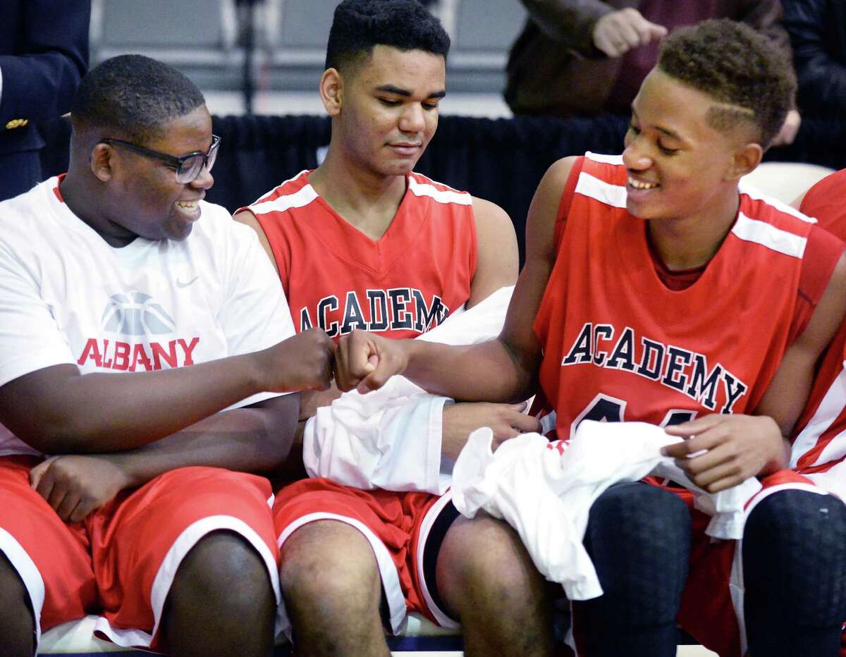 Albany Academy boys' basketball in Class A Federation final