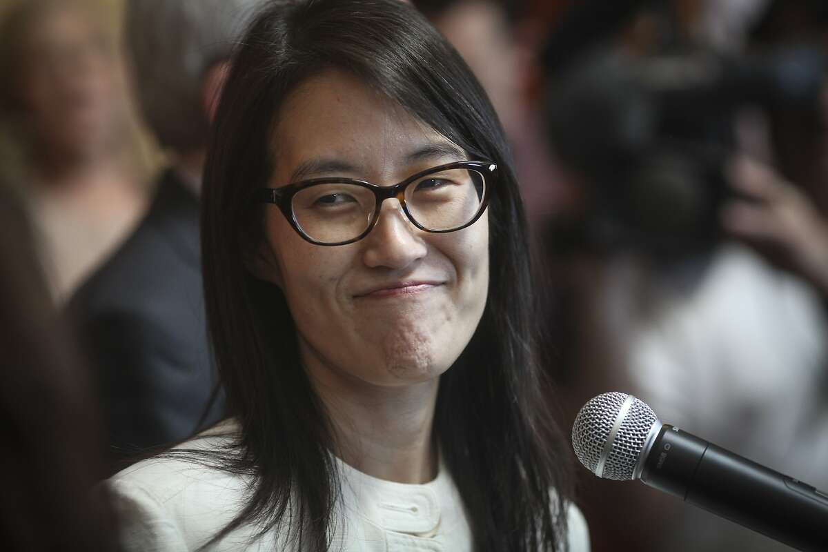 Ellen Pao during a brief statement after finding out that she lost her lawsuit against her former employer venture capital firm Kleiner Perkins Byers & Caufield at the San Francisco Superior Court in San Francisco on march 27th 2015.