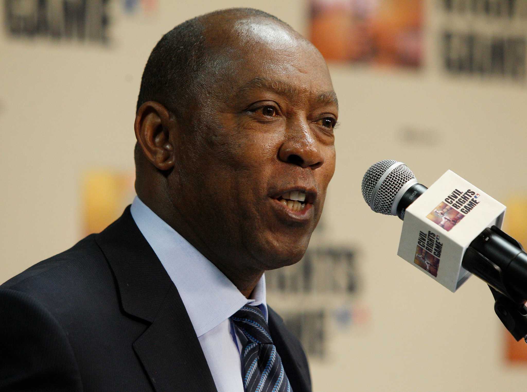 Houston Mayor Sylvester Turner threw out the first pitch as the Astros  returned to Minute Maid Park