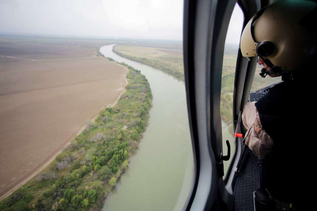 In this Feb. 24 photo, U.S. Customs and Border Protection Air and Marine agents patrol along the Rio Grande﻿. Drowning deaths have spiked since fall.﻿