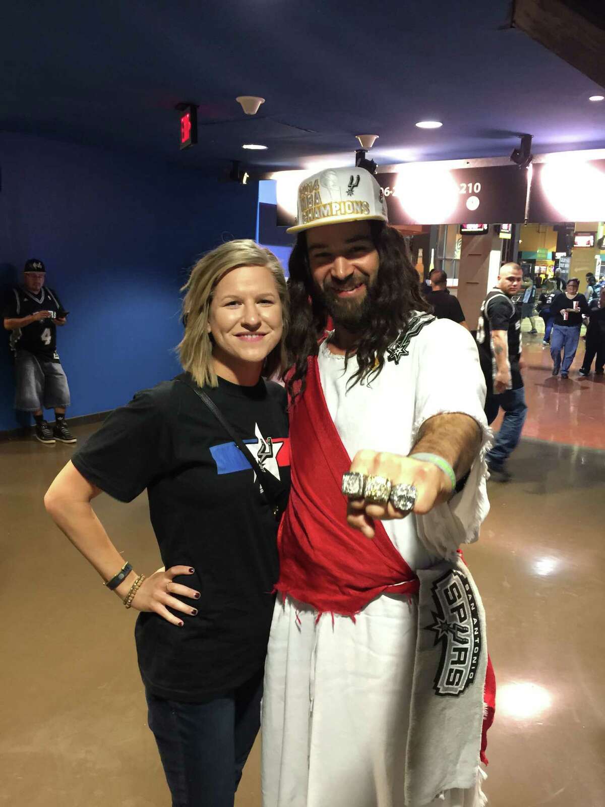 Spurs Jesus and fans enjoyed the game Friday, March 27, 2015.