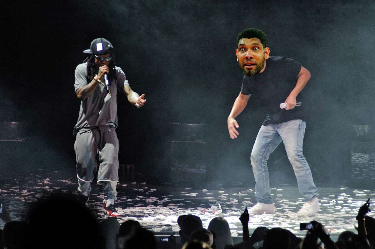 Lil’ Wayne: “Put some keys on that” - AZlyrics "I got them 24 inches sittin' on the Joe Buddens In the trunk straight jumpin' B**ch I can't hear nuthin' And I might do the Spurs sittin' on them Tim Duncan And in the Lamborghini I do donuts like dunkin'."