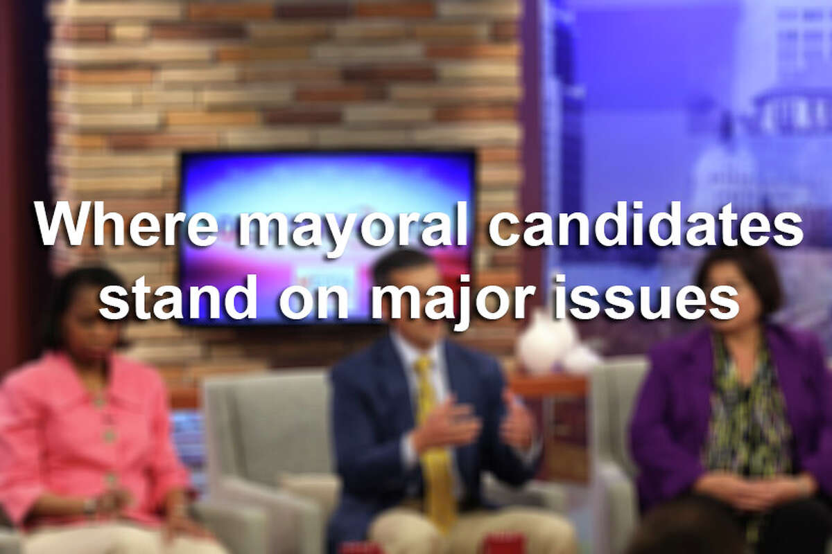 Click through the gallery to see where San Antonio mayoral candidates stand on major issues.