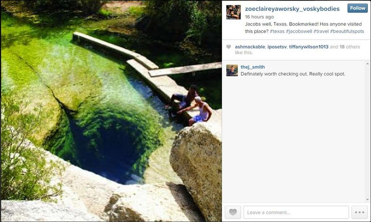 Jacob's Well Natural Area, located about 60 miles northeast of San Antonio in Wimberley, will now require swimmers to pay an admission fee and reserve access.