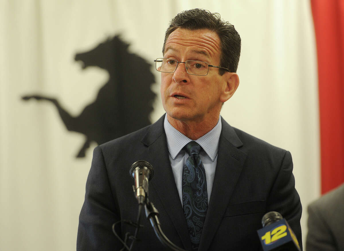 Gov. Dannel Malloy during a press conference at Warde High School in Fairfield, Conn. on Wednesday, March 18, 2015. Malloy is embracing his role as the chairman-elect of the Democratic Governors Association.