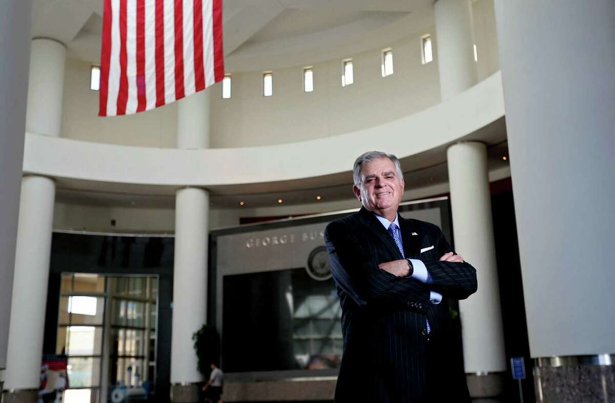 Ray LaHood, who served as U.S. Secretary of Transportation from 2009 until 2013, at The George Bush Presidential Library and Museum on March 25 in College Station. ( Gary Coronado / Houston Chronicle )