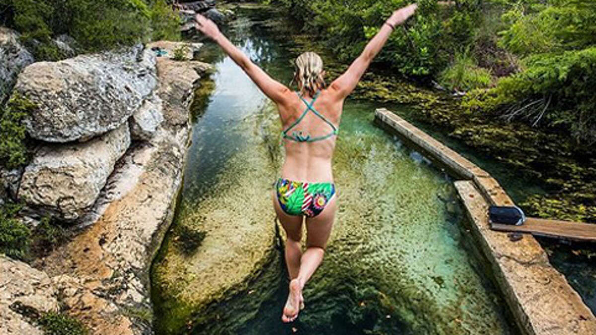 Jacob's Well in Wimberley, Texas, has multiple chambers, the first of which is 25 feet deep. See more cool facts about Jacob's Well in the following gallery.