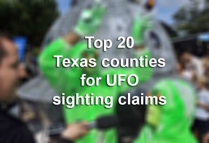These 20 places in Texas have the most reported UFO sightings per capita