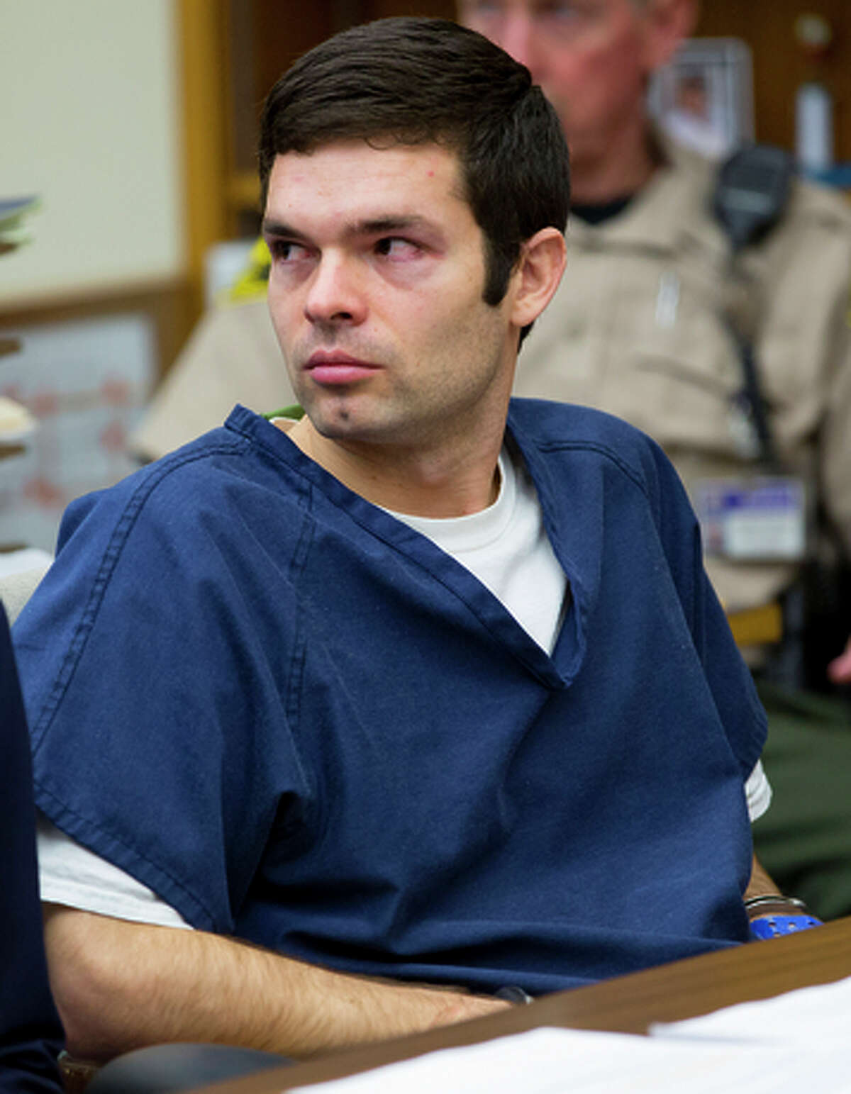Kevin Christopher Bollaert, 28, sits in court during his sentencing hearing in San Diego on Friday.