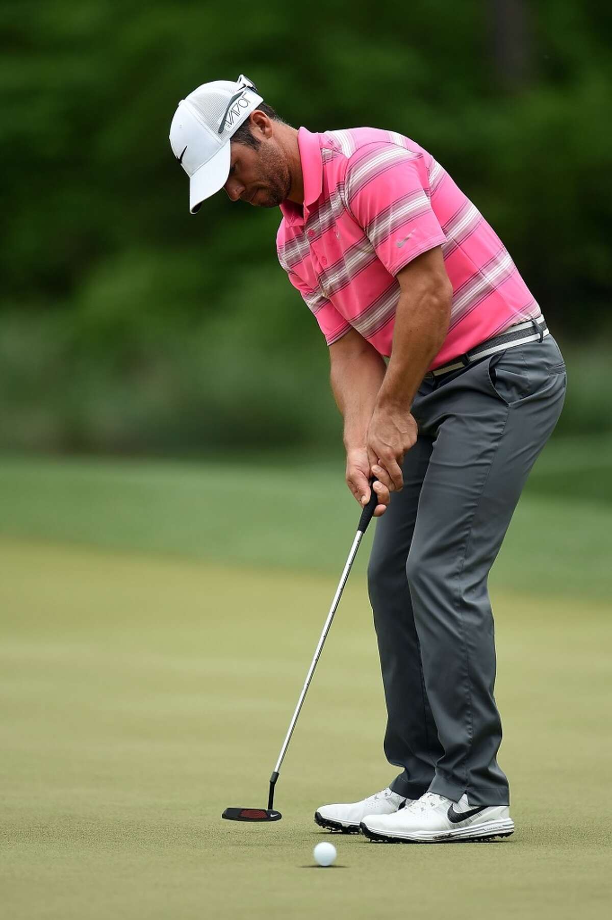 HUMBLE, TX - APRIL 03: Paul Casey of England putts on the thirteenth hole during the second round of the Shell Houston Open at the Golf Club of Houston on April 3, 2015 in Humble, Texas. (Photo by Stacy Revere/Getty Images)