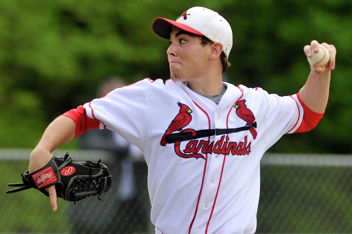 Senior tri-captain Michael Genaro will be an important part of the Greenwich High School pitching staff.