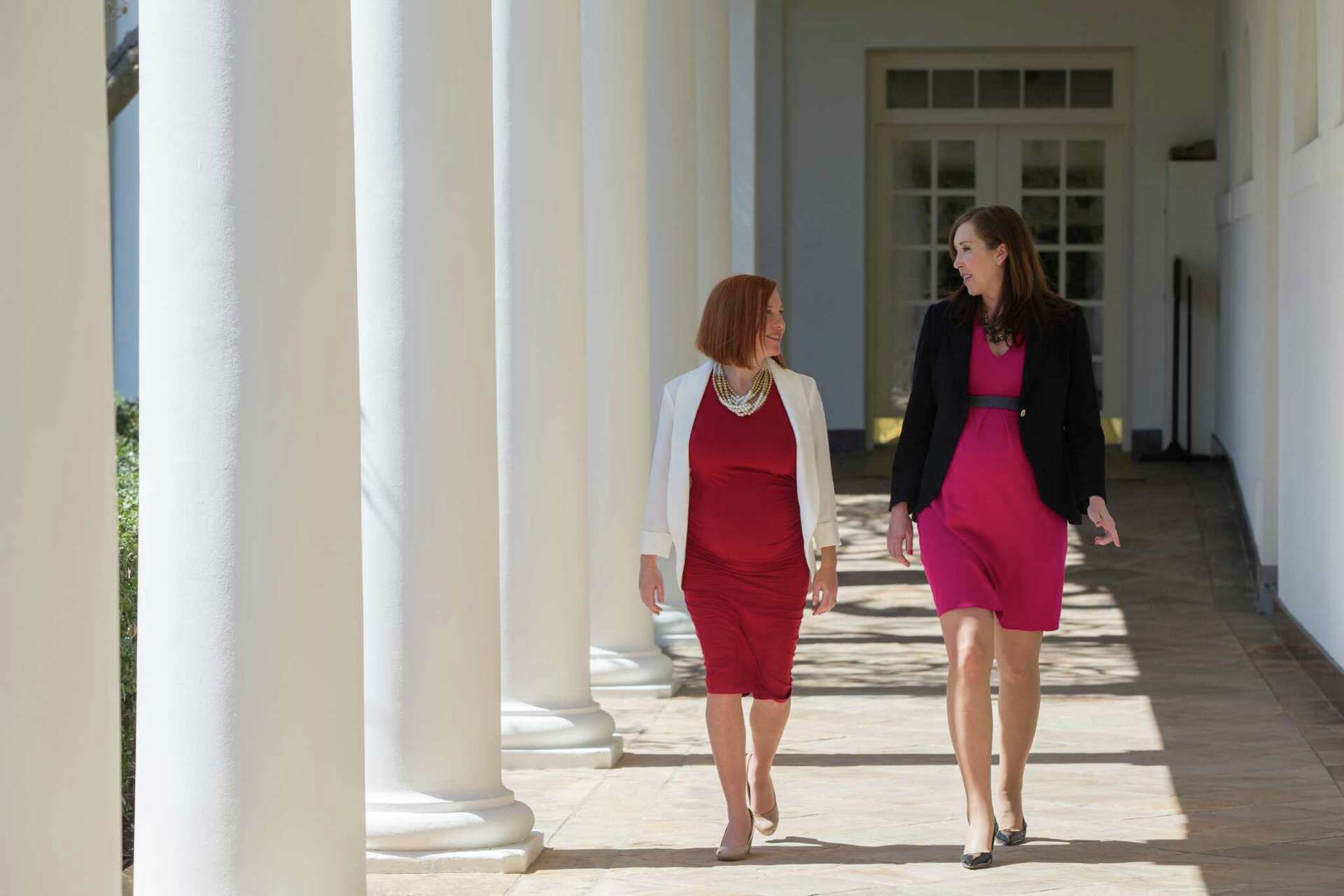 jen psaki green dress Greenwich native nears end of journey with Obama jen psaki college swimmer