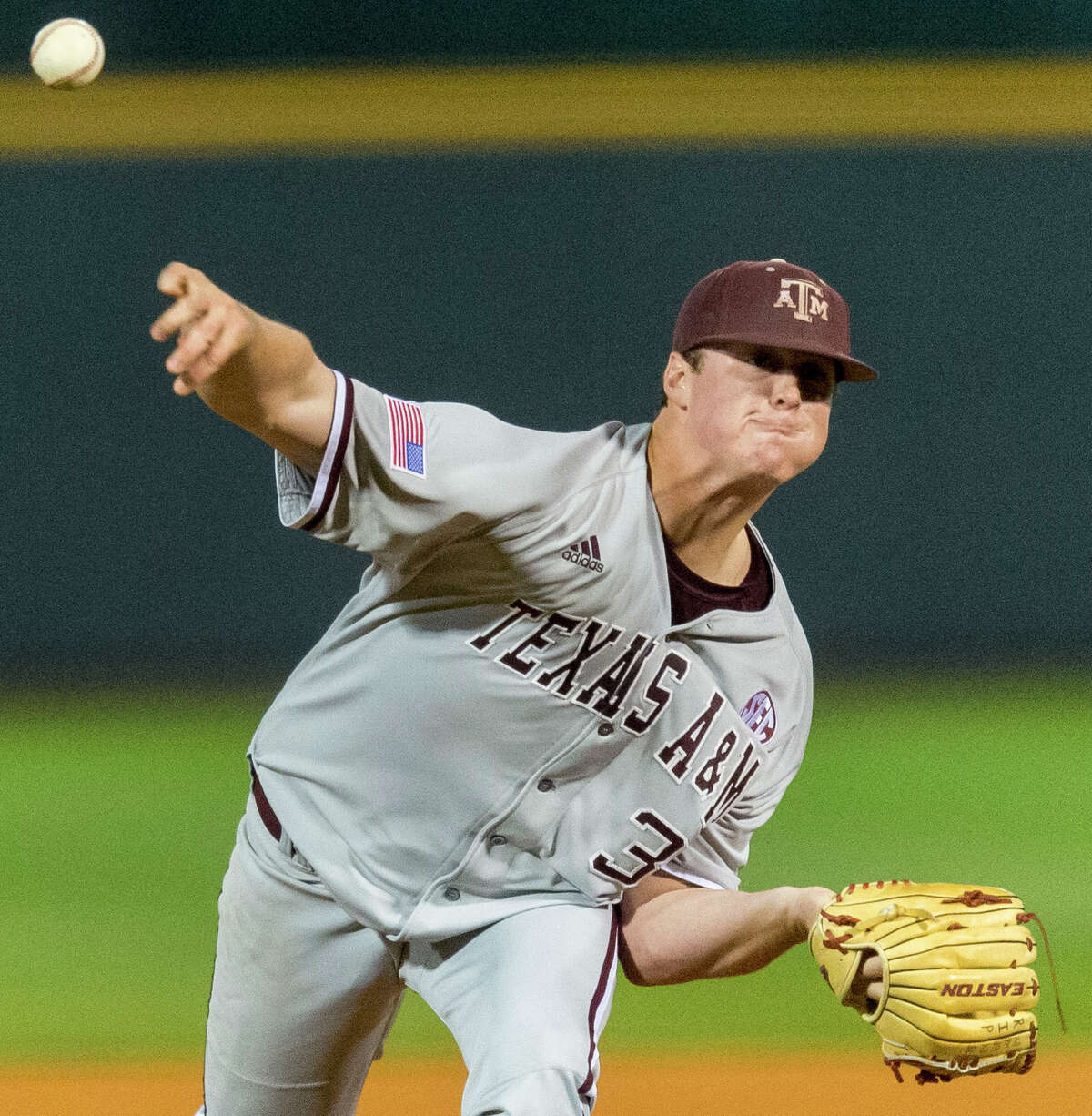 Aggie A.J. Minter gets W in Game 1 of the World Series - Good Bull Hunting