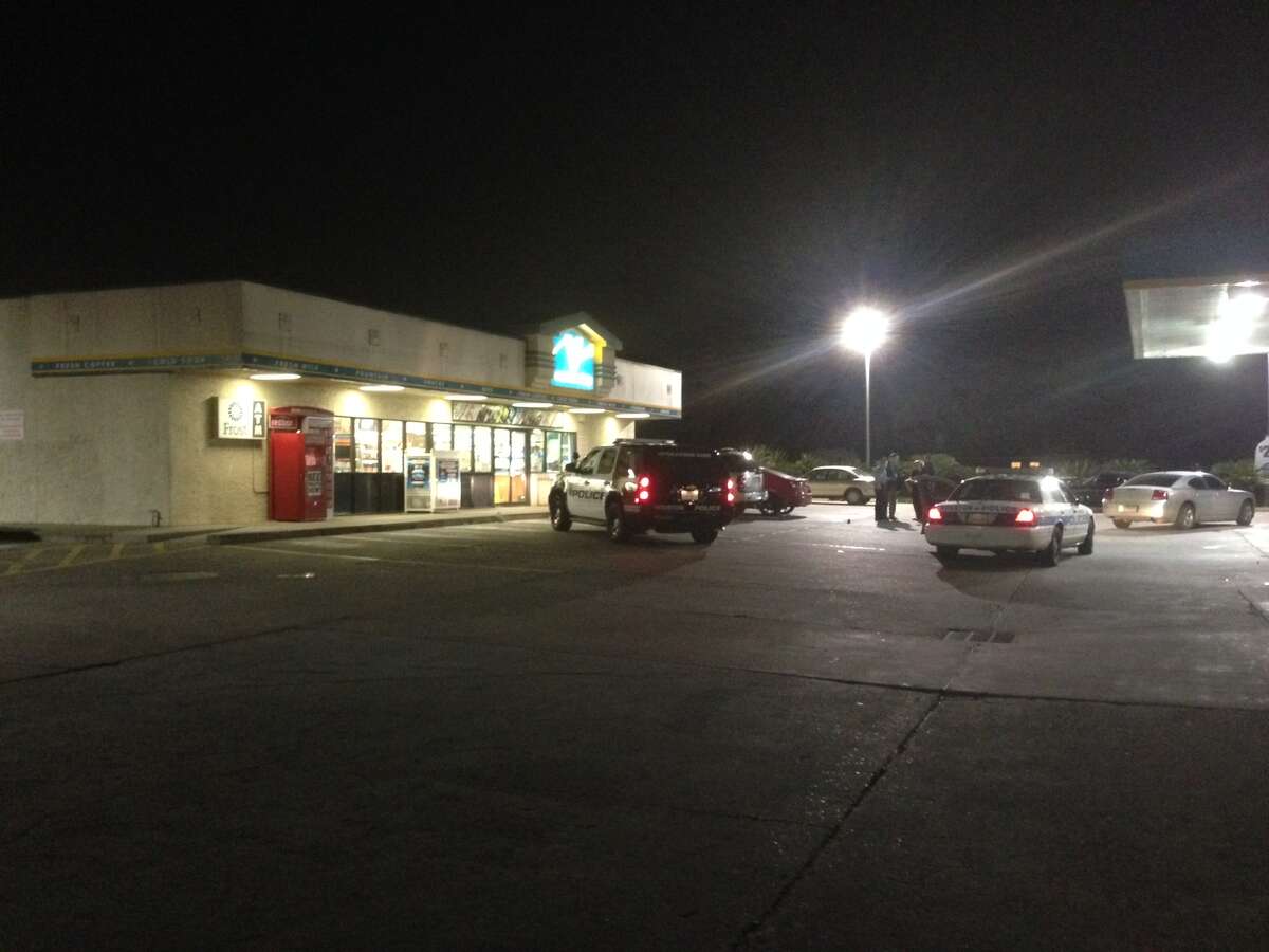 The officer-involved shooting took place at a Valero station in the 8100 block of West Tidwell on Monday night.