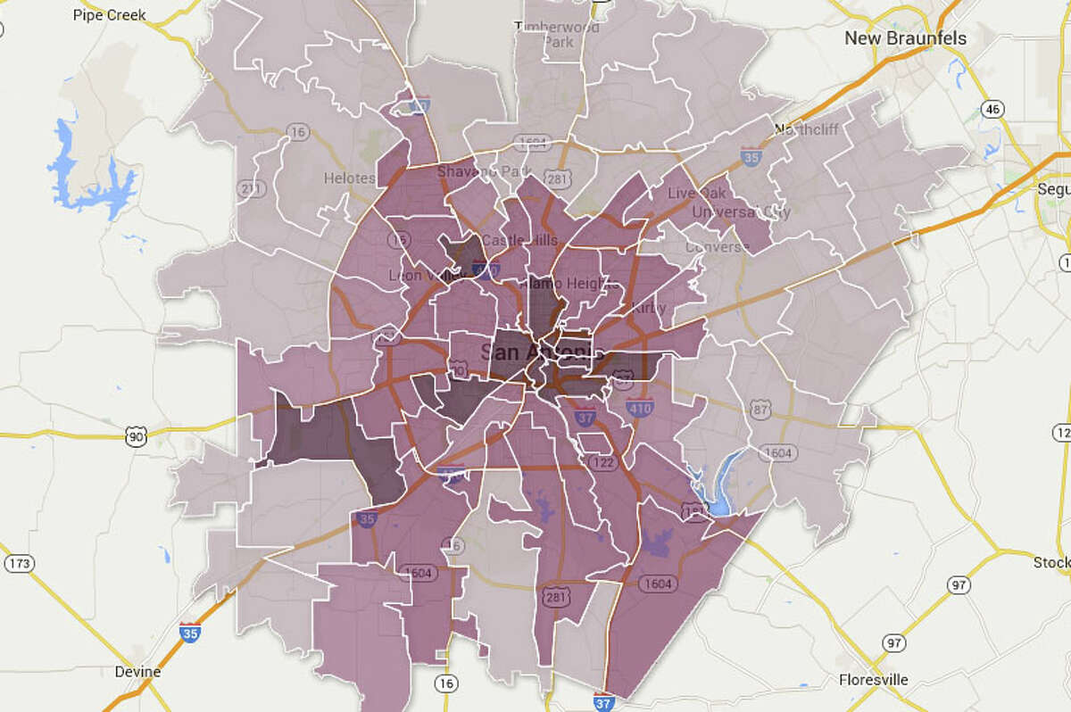 12 maps that help explain San Antonio