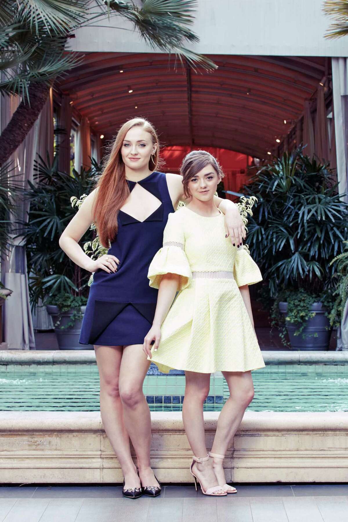 Sophie Turner, left, and Maisie Williams bonded and have been friends since their first auditions for HBO's "Game of Thrones."
