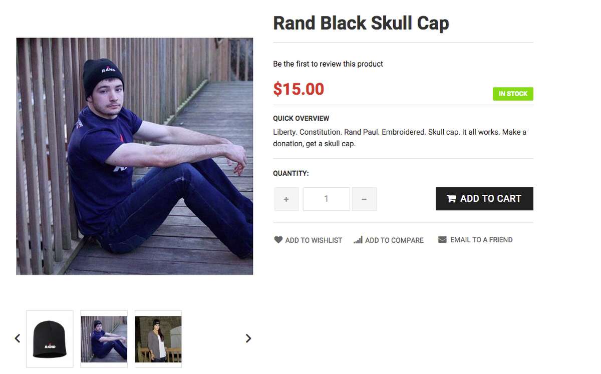 Throw those $200 headphones over thise Rand Paul beanie to complete the look.