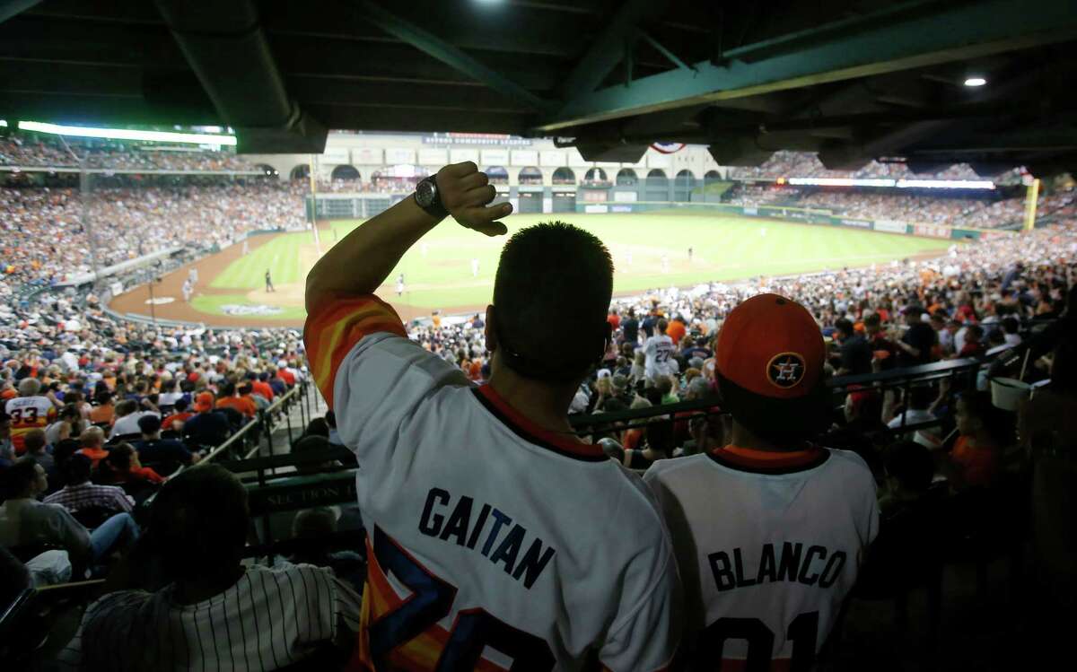 Anthony Gaitan and Kristian Blanco were part of an overflow crowed of 43,753 on hand at Minute Maid Park on Monday night, and the opening game was a big draw on television as well, at least compared to last season's anemic broadcast audiences.
