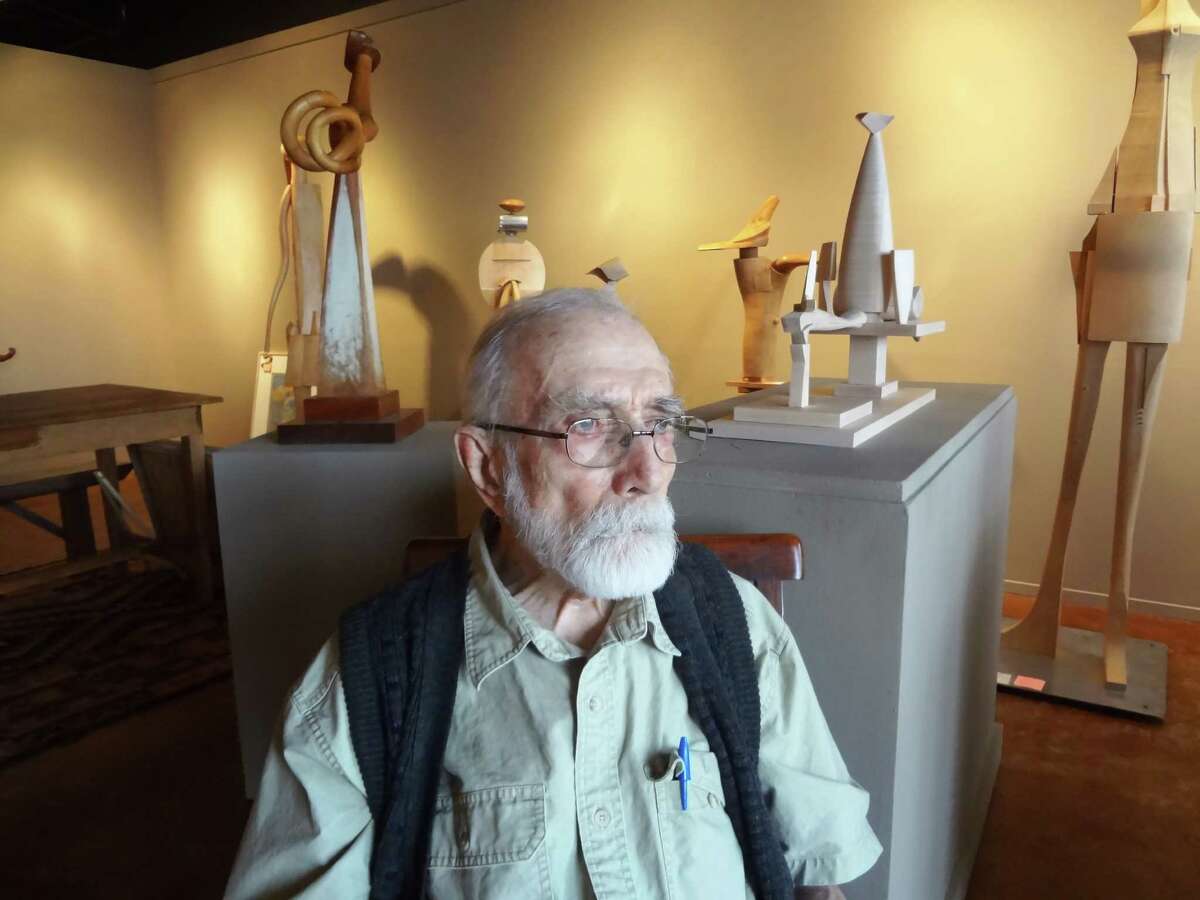 Artist Phil Evett, 92, is showing 40 years of sculpture and drawings at the Hunt Gallery. "I like using my hands to make things," he says. "That?’s my real inspiration. I like the act of creation to be spontaneous.?”