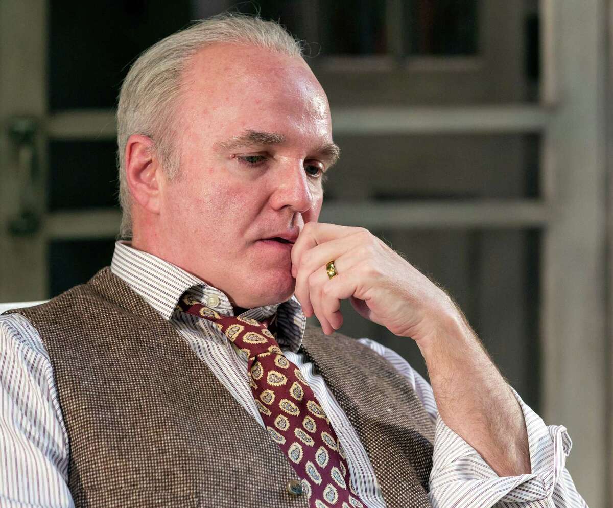Play scenes from Alley Theatre's production of Arthur Miller's dramatic classic "All My Sons." Wortham Theater on the UH main campus, 4116 Elgin. ID: James Black as Joe Keller. Tuesday March 24, 2015 (Craig H. Hartley/For the Chronicle)