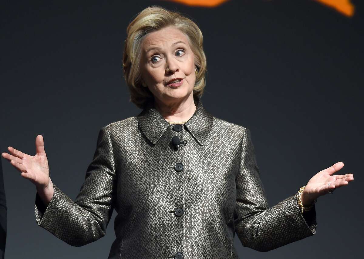(FILES) This March 9, 2015 file photo shows Hillary Clinton as she speaks at a women's equality event in New York. Hillary Clinton is launching a run for the White House and will soon embark on a campaign tour in Iowa, a top advisor to the Democrat told donors and supporters April 12, 2015. "It's official: Hillary's running for president," Clinton's presumptive campaign chairman John Podesta said in a widely reported email. AFP PHOTO/Don EmmertDON EMMERT/AFP/Getty Images