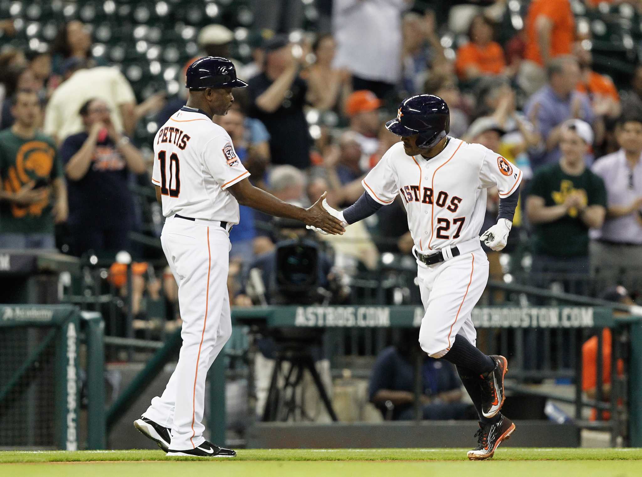 Evan Gattis Houston Astros Majestic Official Name and Number T