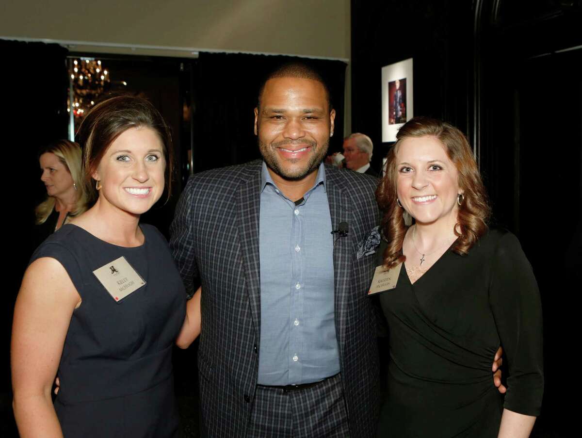 Kelly McHugh, Anthony Anderson and Kristen McHugh at the Johnny Mac Soldiers Fund Gala at Hotel Zaza. The McHughs are the daughters of Army Colonel John McHugh, the fund's inspiration.