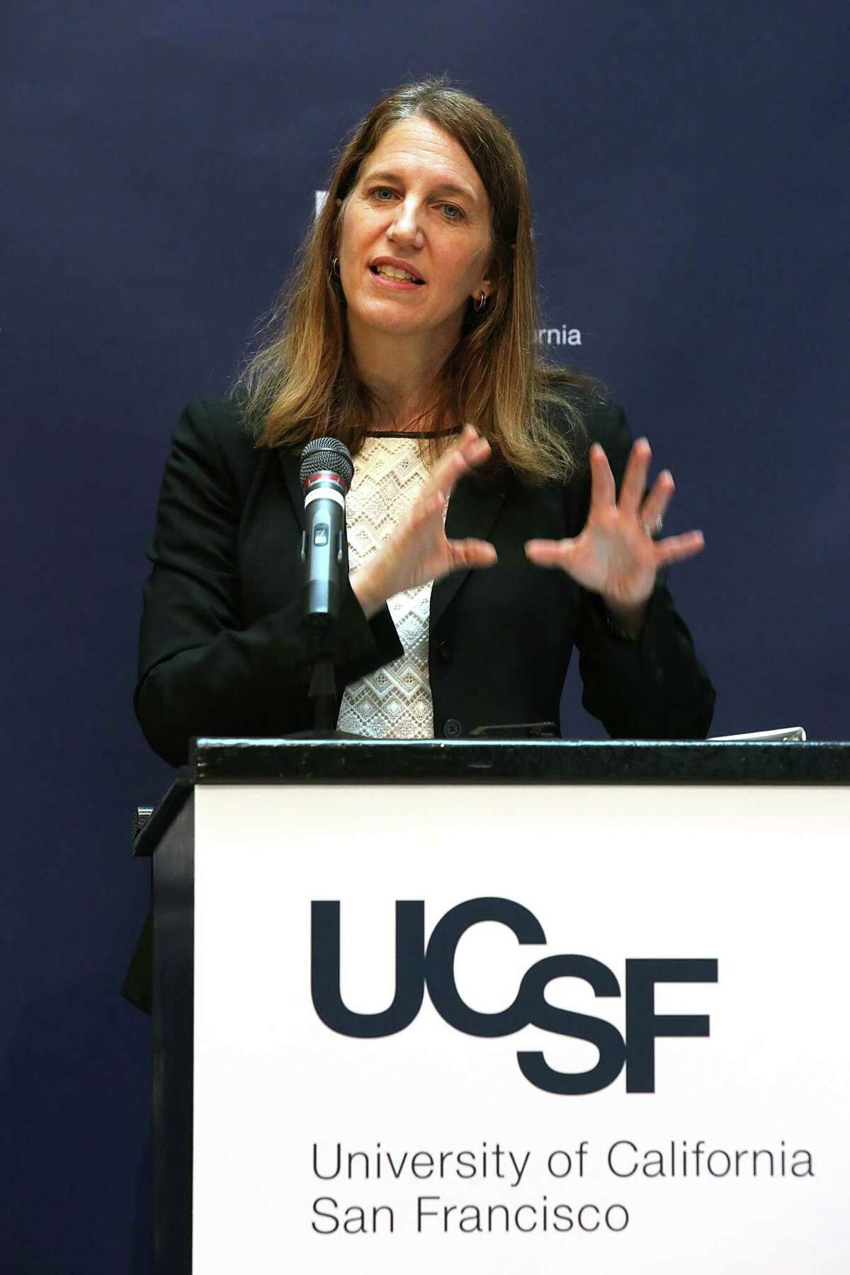 In March, Department of Health and Human Services Secretary Sylvia M. Burwell discussed President Obama’s Precision Medicine Initiative at UCSF.