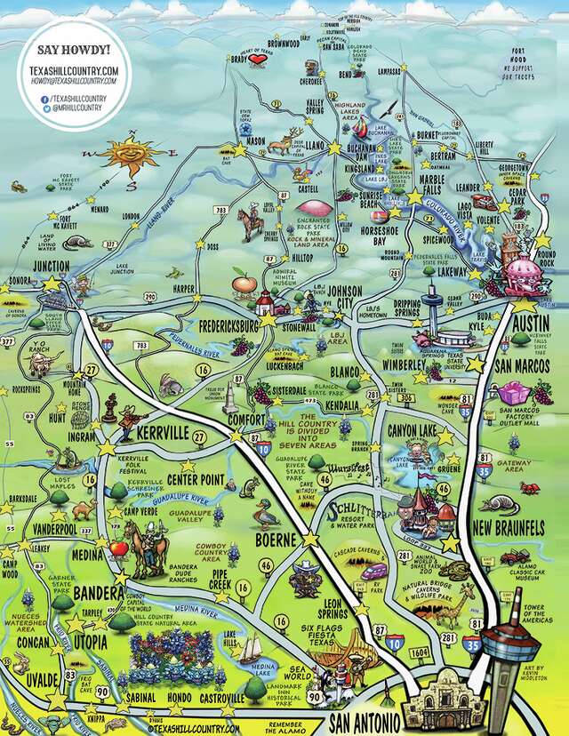 This cool map of the Hill Country captures the essence