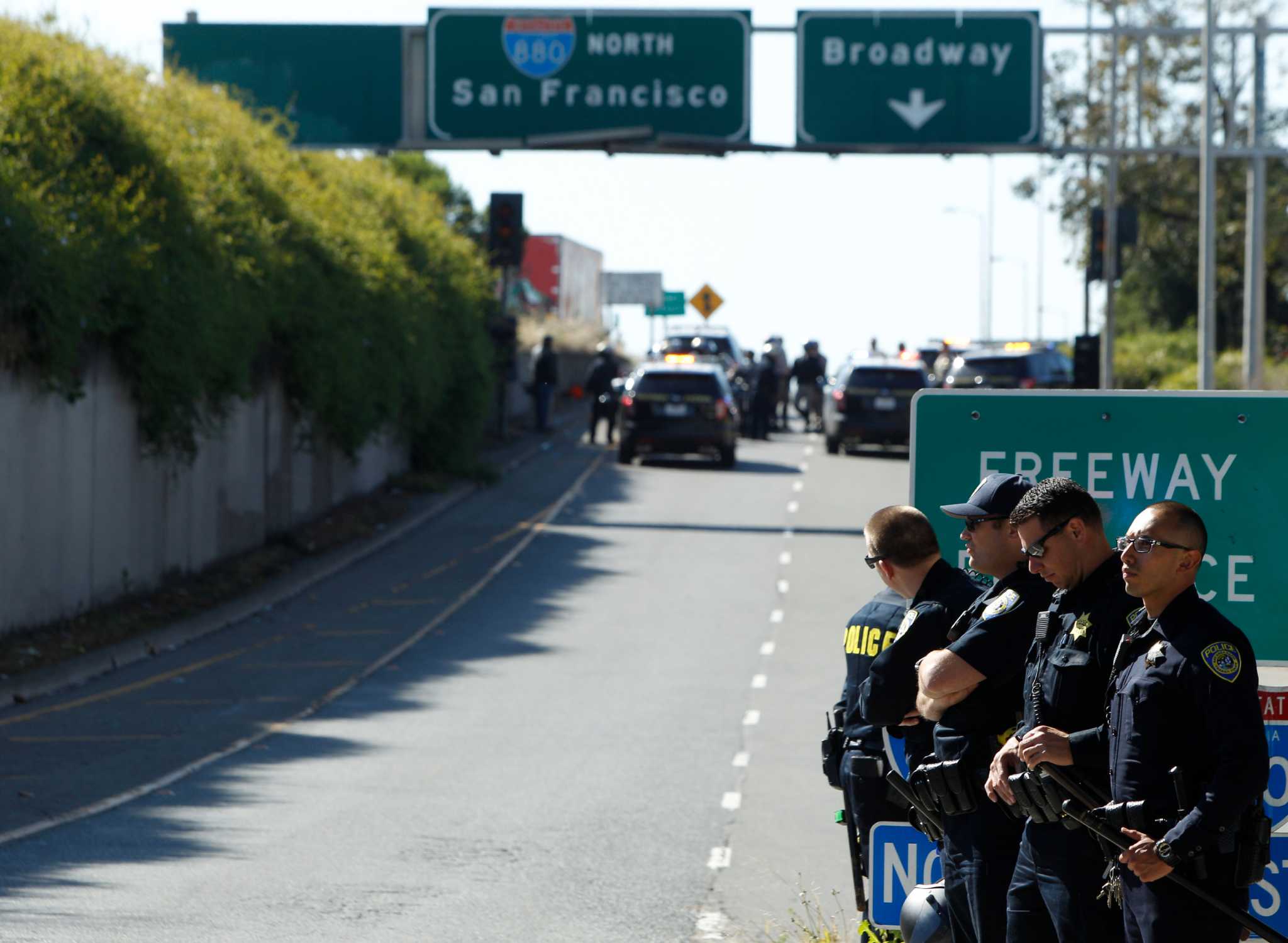 Bay Area protesters denounce police killings, try to block freeways