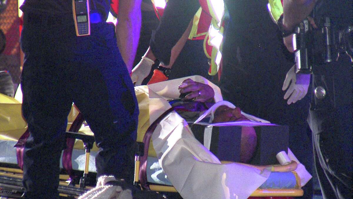 A man was injured Tuesday night after being hit by a car on the West Side.