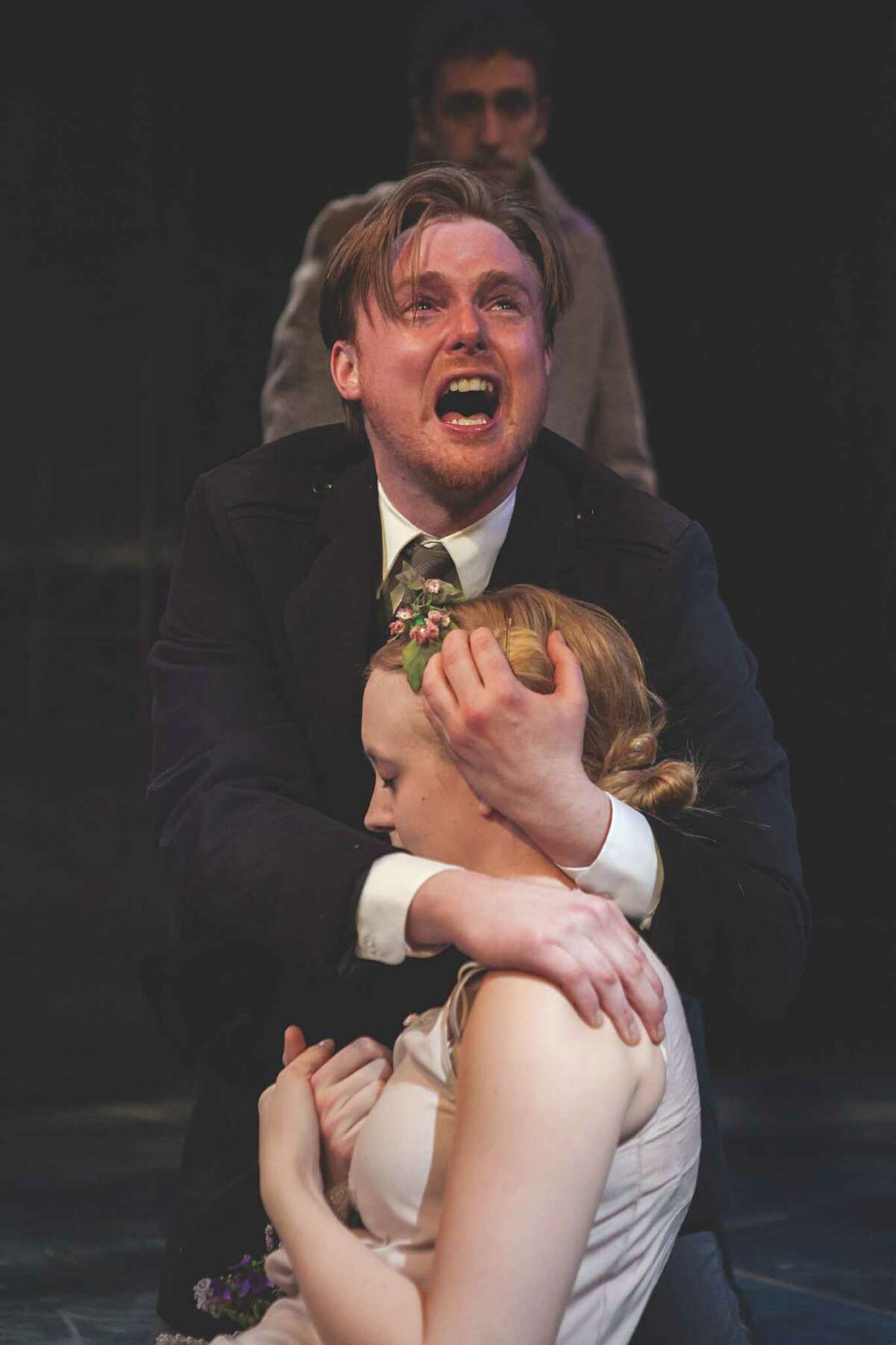 Hamlet (David Kenner) & Ophelia (Vanessa Sterling) (Photo by Douglas C. Liebig)