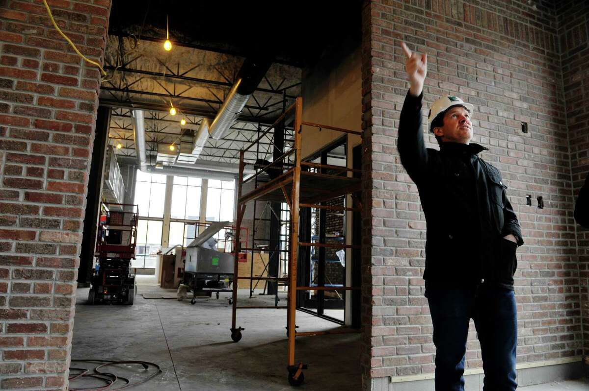 Charlie Fitzsimmons, owner of Black & Blue Steak and Crab in Guilderland, is seen during construction of the 10,000-square-foot restaurant in 2015. With an original capacity of 280, Black & Blue has abundant space to accommodate more diners and still maintain social distancing for guests who want it, Fitzsimmons said. (Paul Buckowski / Times Union)
