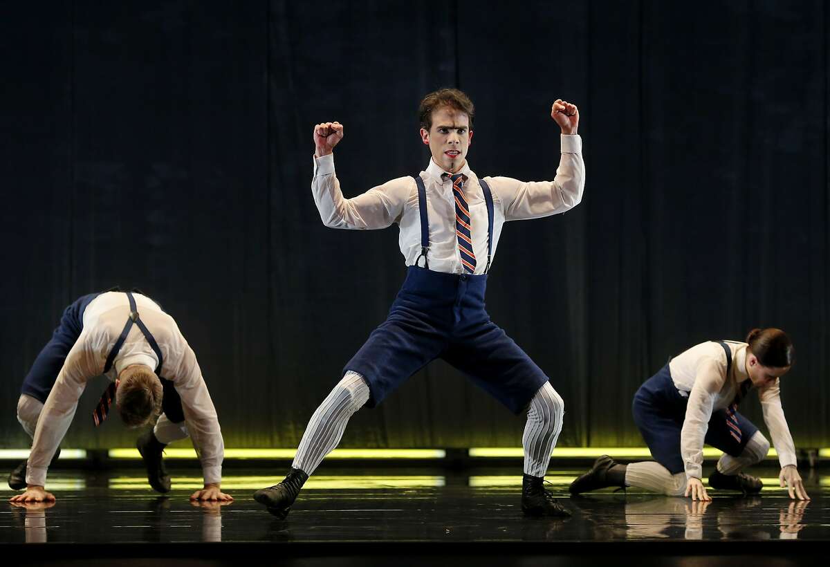Francisco Graciano (center) appears in "The Word" Wednesday April 15, 2015. The famous Paul Taylor Dance Company performs their "The Word" composition at the Yerba Buena Center for the Arts Theatre in San Francisco, Calif.