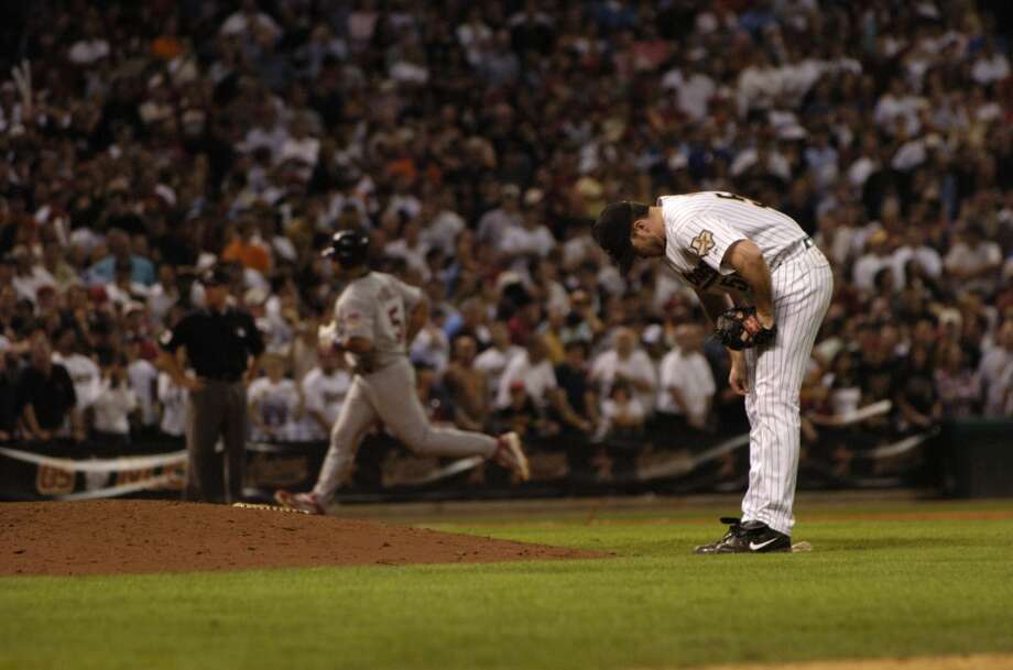 HOUSTON'S MOST HEARTBREAKING LOSSESGame 5 of 2005 NLCSMinute Maid Park was rocking and the Astros were one out away from their first World Series when Cardinals star Albert Pujols crushed a Brad Lidge offering well over the train tracks at Minute Maid Park for a stunning three-run homer in Game 5 of the NLCS. The Astros, however, recovered to win Game 6 and make their first World Series. Photo: MELISSA PHILLIP, HOUSTON CHRONICLE