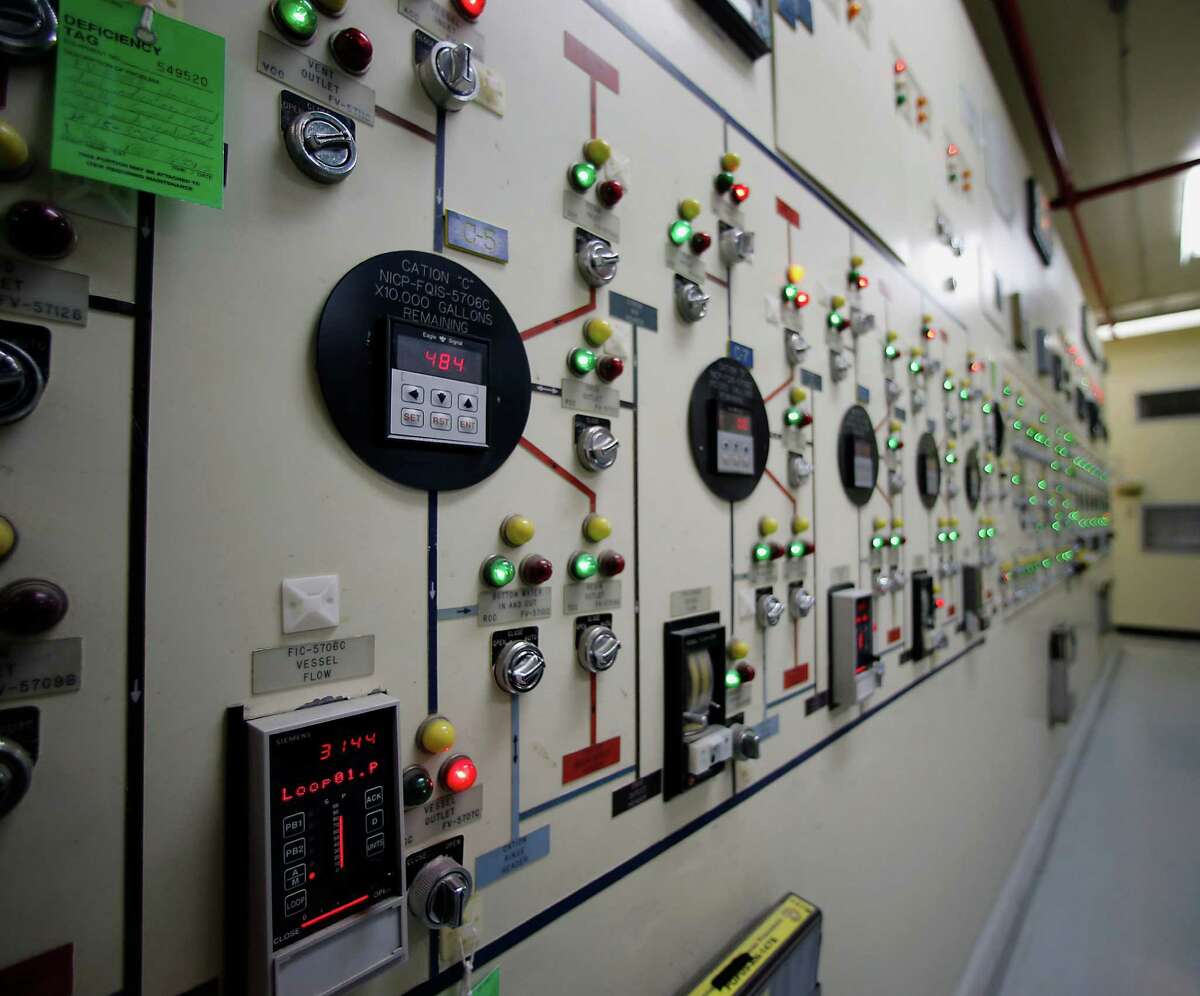 A control panel in one of the nuclear power units at the South Texas Project nuclear power facility Thursday, April 2, 2015, in Wadsworth. ( James Nielsen / Houston Chronicle )