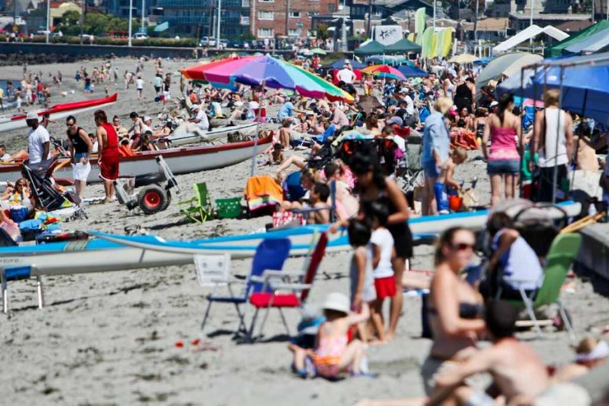 Many beaches in Seattle are open for people to walk and sit on, but people should gather in groups of five people or fewer and continue social distancing.  Five lifeguarded swimming beaches — Madison Park Beach, Matthews Beach, Mount Baker Park Beach, West Green Lake Beach and Pritchard Island Beach — were scheduled to open on July 1, but due to the rise in positive cases of the novel coronavirus and budget cuts, they will not open this summer. “Increasing cases and risk for acquiring COVID-19 in our community threatens the hard-earned progress we made during the stay-at-home order," Jeff Duchin, of Public Health-Seattle & King County, said. "Everyone, especially young adults, needs to double down on COVID-19 prevention in all aspects of our lives immediately, including in social, recreational, workplace and business settings to avoid a rebound in serious illnesses, hospitalizations and deaths.”    East Green Lake Beach, Madrona Park Beach, Magnuson Park Beach and Seward Park Beach will remain closed to swimming, according to the city.  People can still gather, in small groups, at some of the big beaches in the area, such as Alki and Golden Gardens.  BBQ grills are open in Seattle for groups of fiver or fewer, but people will have to hold off on the s'mores, at least for now. Fire pits remain closed. 