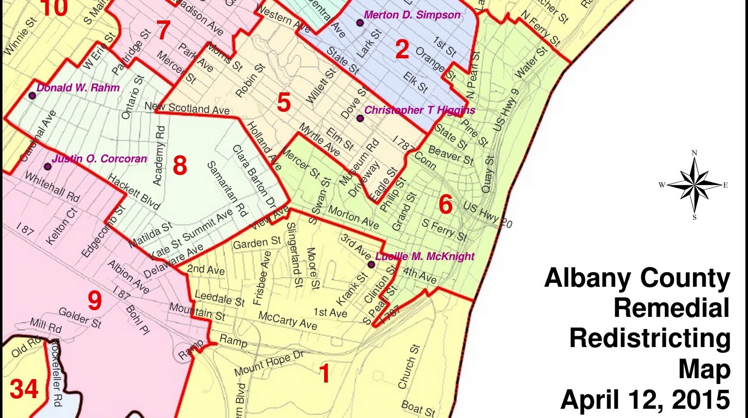Albany County Ny Map Minority Majority Redistrict Fight Almost Over In Albany County