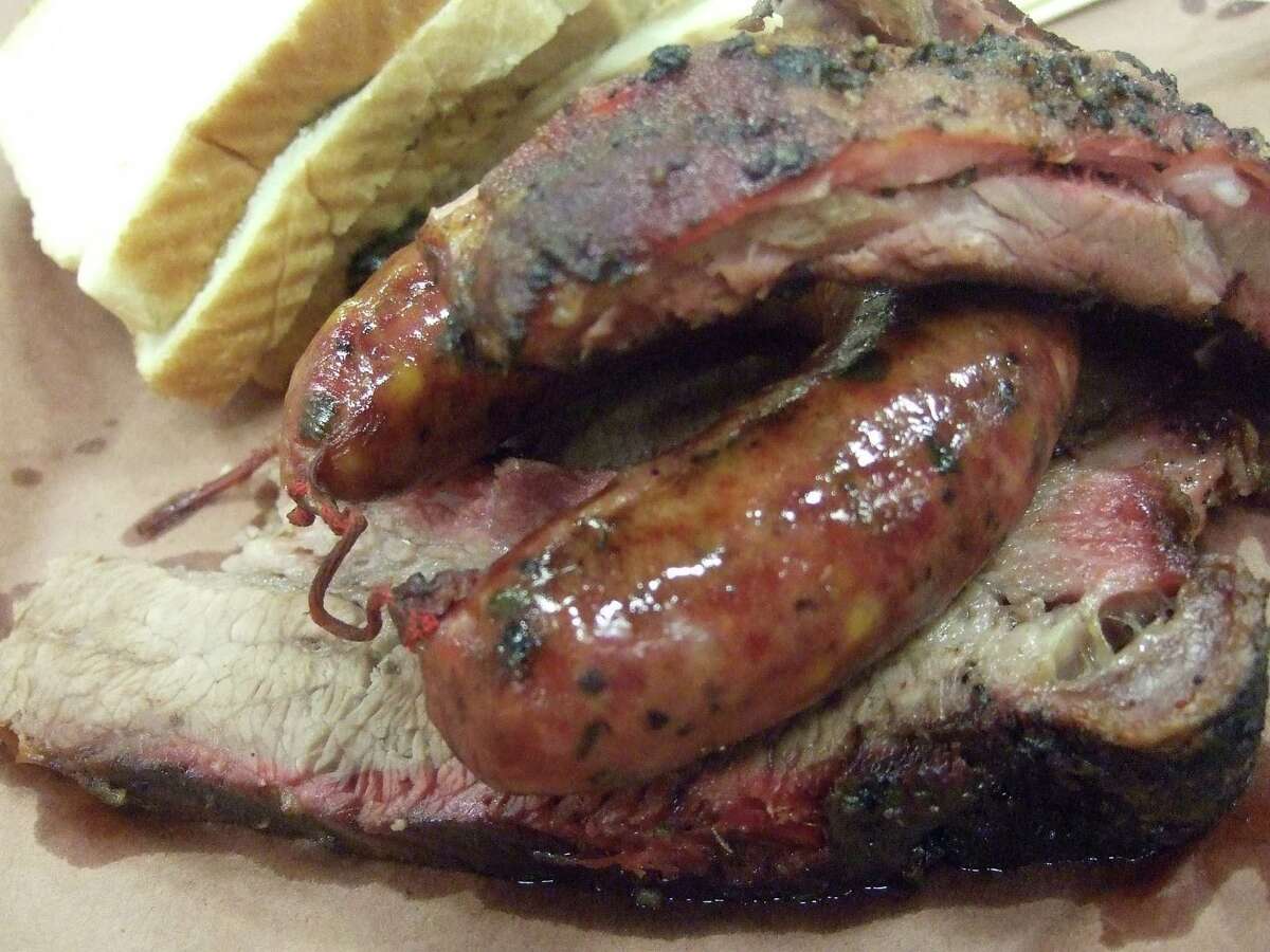 Brisket, ribs and sausage at Kreuz Market in Lockhart