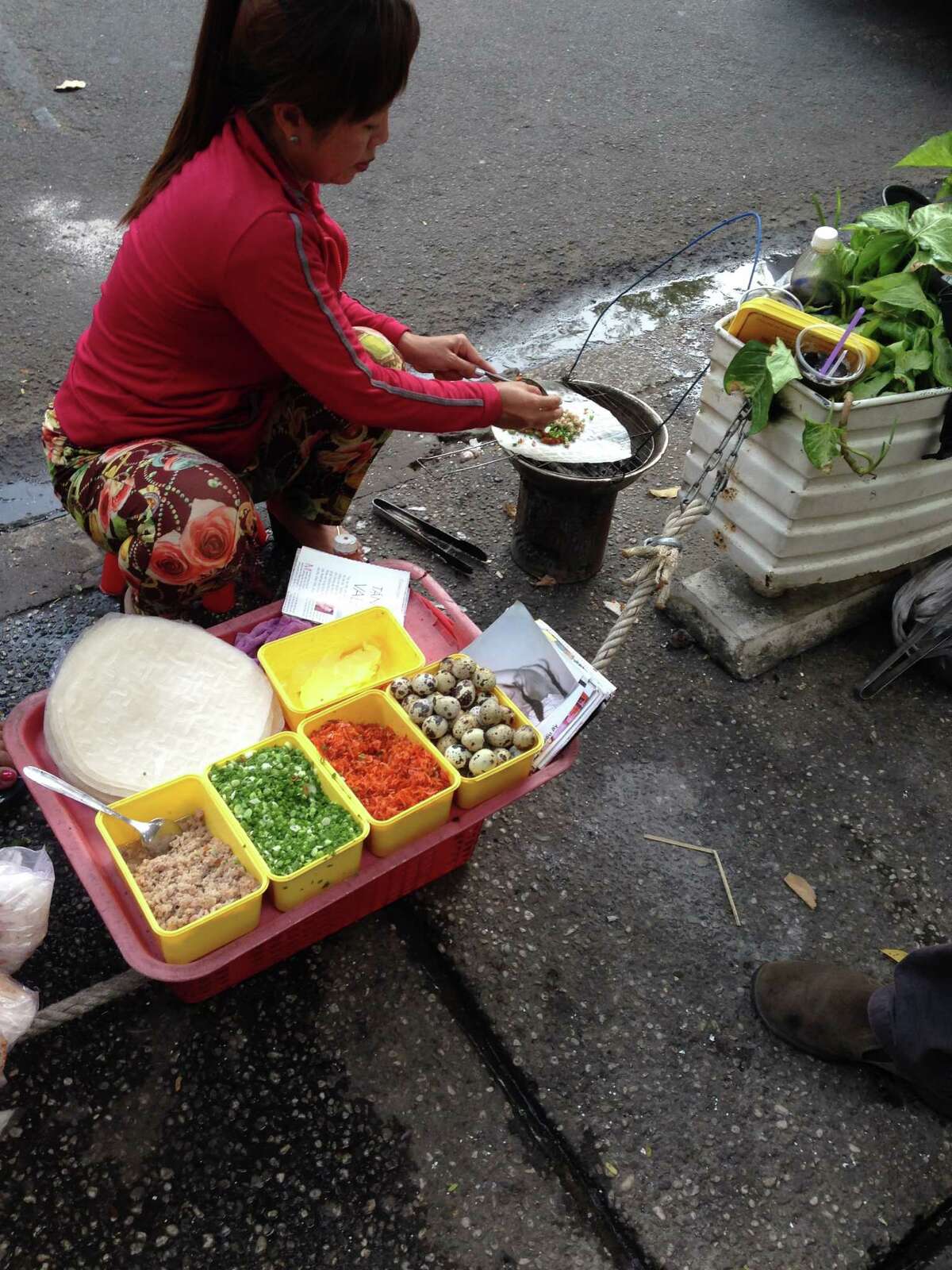 A street food vendor in Ho Chi Minh City, Vietnam