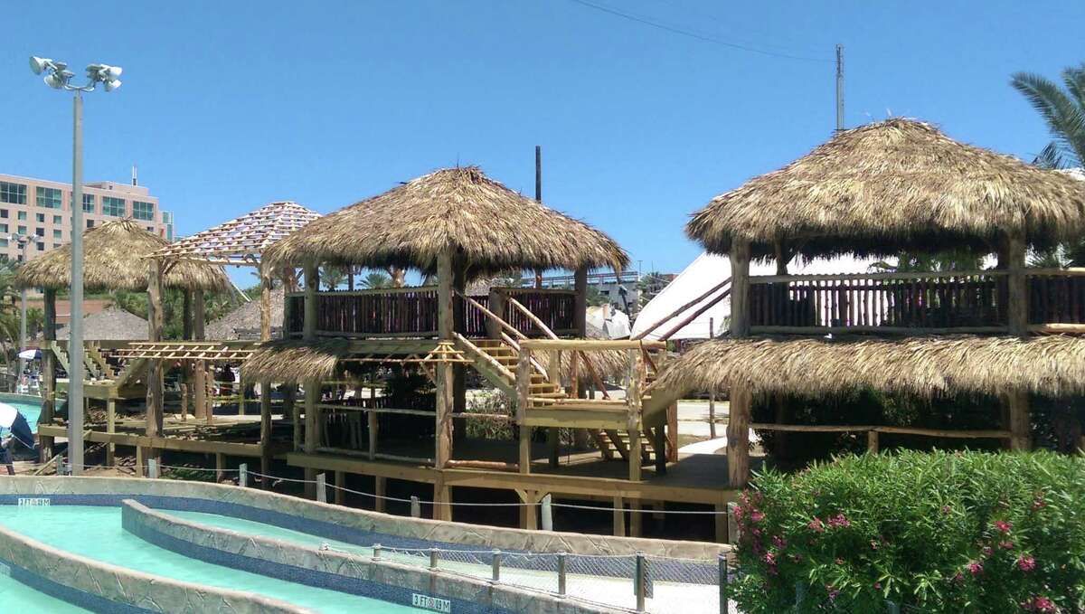 This multi-level cabana at Schlitterbahn in Galveston is the latest addition to the waterpark.