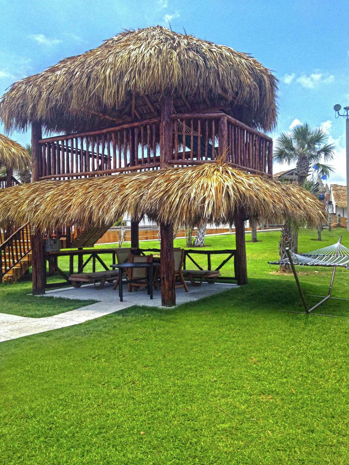This multi-level cabana at Schlitterbahn in Galveston is the latest addition to the waterpark.