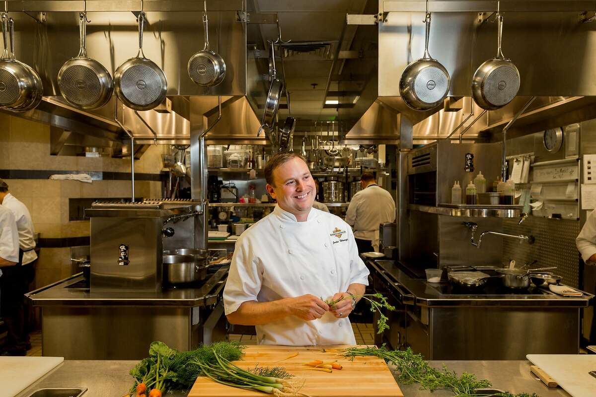 Justin Wangler, executive chef, inside the kitchen at Kendall-Jackson Winery in Santa Rosa, Calif., Friday, April 17, 2015.