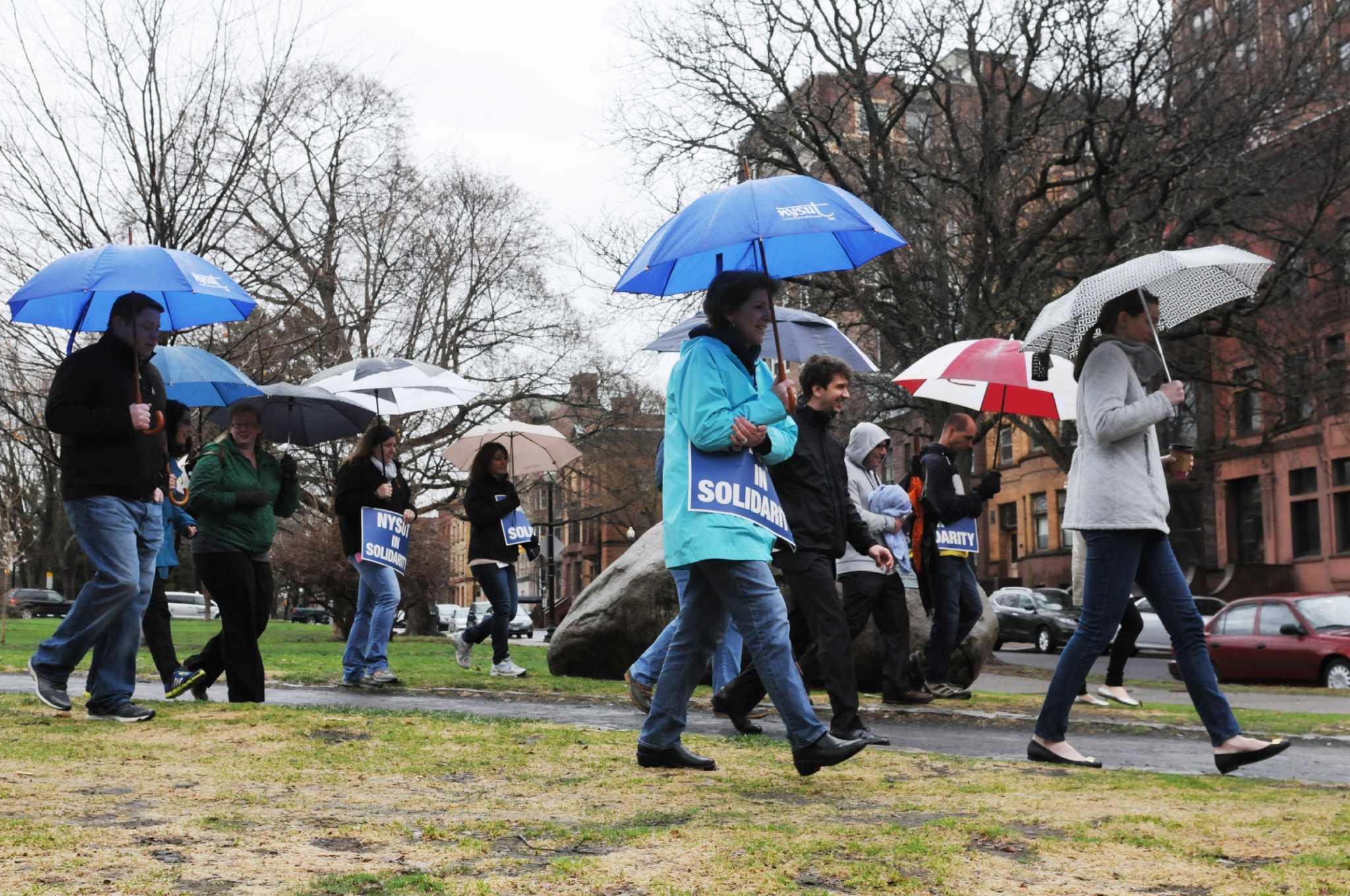 Teacher's walk a lesson in respectful discourse